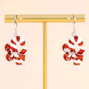 Candy Cane Drop Earrings